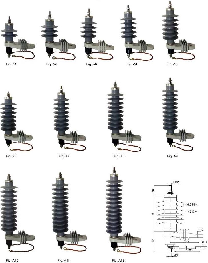 11kV Polymer Housing Metal-oxide Surge Arrester