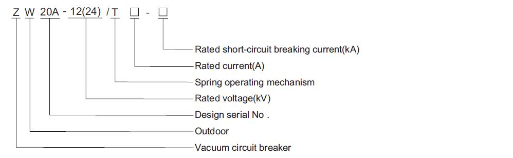 ZW20A-12/24 Outdoor AC Vacuum Circuit Breaker