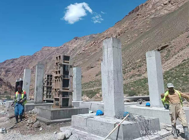 Tajikistan Substation project control room for Cubicles at site